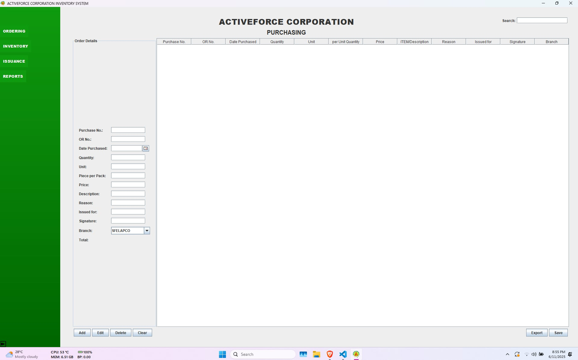 Project 2 screenshot
